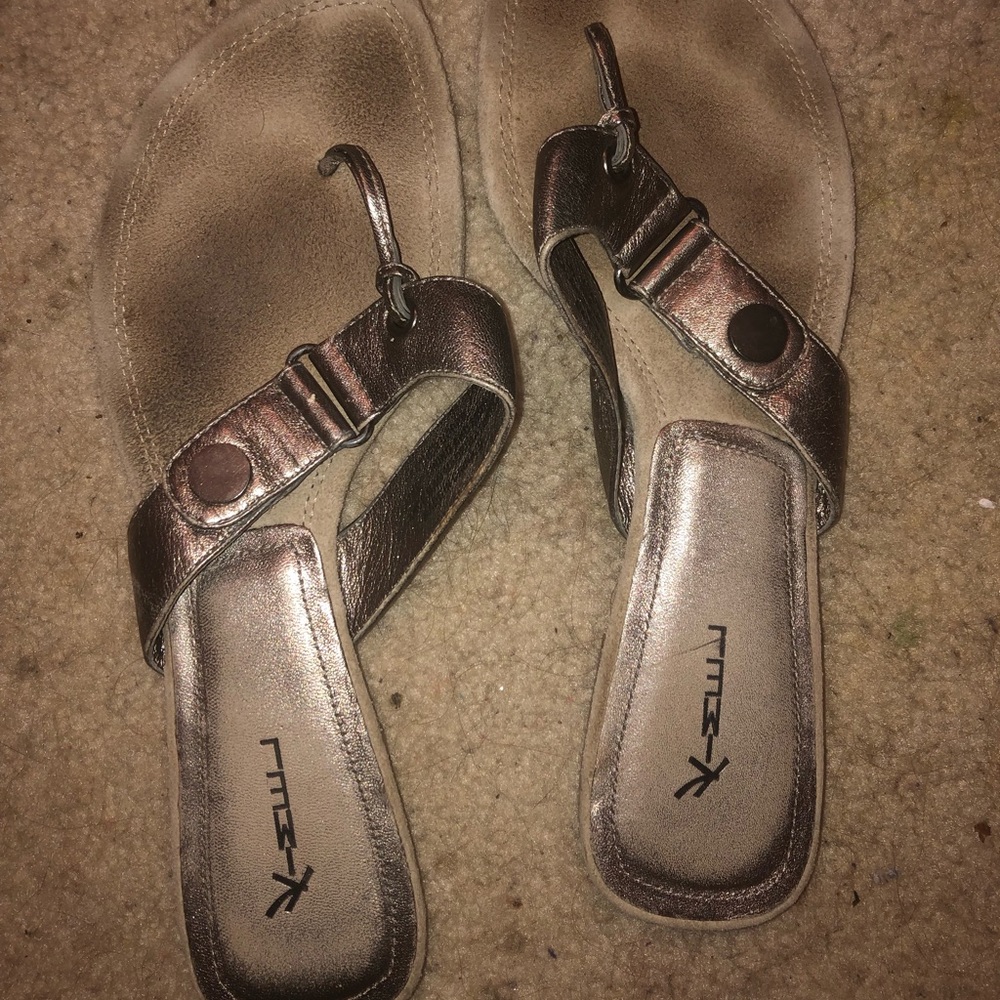 Grayish sandals